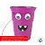 Copo de Plástico Rígido de Halloween - Monstrinho - Roxo - 500ml - 1 unidade - Cromus - Rizzo - Imagem 3