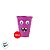 Copo de Plástico Rígido de Halloween - Monstrinho - Roxo - 500ml - 1 unidade - Cromus - Rizzo - Imagem 4