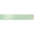 Fita de Cetim Decorada Hot Stamping Elegance Verde Mint 22mm - 10 metros - 1 unidade - Cromus - Imagem 1