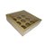 Caixa Base Brigadeiro - Kraft - N2 (13cm x13cm x3,5cm) - 5 unidades - Assk - - Imagem 1