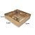 Caixa Base Brigadeiro - Dourado - N2 (13cm x13cm x3,5cm) - 5 unidades - Assk - - Imagem 2
