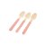 Pacote Colher Madeira - Chevron Rosa - 10cm - 10 unidades - Rizzo - Imagem 1