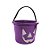 Baldinho Rosto Abóbora Roxo Halloween - 01 Unidade - Rizzo - Imagem 1