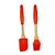 Kit Pincel e Espátula de Silicone Vermelho 2pçs 01 unidade Fenima Rizzo - Imagem 1