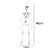 Enfeite Decorativo Halloween - Esqueleto Caveira - 48cm - 01 unidade - Cromus - Rizzo Balões - Imagem 2
