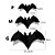 Apliques Decorativo Halloween - Morcegos - 6 unidades - Cromus - Rizzo - Imagem 2