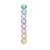 Bolas em Tubo Rainbow Mate 07cm - 08 unidades - Cromus Natal - Rizzo Balões - Imagem 1