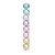 Bolas em Tubo Rainbow Mate 8cm - 08 unidades - Cromus Natal - Rizzo Balões - Imagem 1