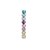 Bolas em Tubo Rainbow Glitter 04cm - 08 unidades - Cromus Natal - Rizzo Balões - Imagem 1