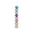 Bolas em Tubo Rainbow Glitter 05cm - 08 unidades - Cromus Natal - Rizzo Balões - Imagem 1