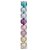 Bolas em Tubo Rainbow Glitter 10cm - 08 unidades - Cromus Natal - Rizzo Balões - Imagem 1