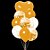 Kit Buque Balões Dourado Coração - Buque com 9 Balões - Partiufesta - Rizzo Balões - Imagem 1