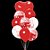 Kit Buque Balões Vermelho Coração - Buque com 9 Balões - Partiufesta - Rizzo Balões - Imagem 1