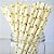 Canudo de Papel Nacarado Dourado Estrelas 20cm 20 Unidades - Imagem 1
