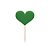 Pick Decorativo - Coração Verde - 4x5,5cm - 12 UN - Ref 8718 - Rizzo - Imagem 1
