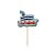 Pick Decorativo - Barco - 4x5,5cm - 12 UN - Ref 0023 - Rizzo - Imagem 1