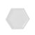 Bandeja Hexagonal Branco 22cm 01 unidade Art Lille Rizzo - Imagem 1