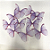 Enfeite Tecido Decorativo Borboleta 4cm Lilás - ArtLille - 10 Uni - Rizzo - Imagem 1