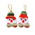 Enfeite de Natal para Pendurar de Tecido 8cm - Boneco de Neve - 02 Unidades - Rizzo - Imagem 1