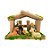 Enfeite de Natal Presépio de Madeira e Resina 12x5x9cm - 1 Unidade - Imagem 1