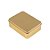 Lata Retangular - Dourado -  C/ Tampa - 12x09x3,5cm - 06 UN - Artlille - Imagem 1