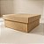 Caixa Quadrada - Kraft - C/ Tampa - 23,5x9,5cm - 01 UN - Artlillie - Rizzo - Imagem 1