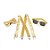 Kit de Adereços - Carnaval - Dourado - 03 PÇs - 01 UN - Cromus - Rizzo - Imagem 1