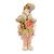 Boneco de Páscoa - Coelho com Roupa de Flores - 01 UN - Cromus - - Imagem 1