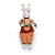 Boneco de Páscoa - Coelho Super Chef com Rolo de Massa - Sentado - 01 UN - Cromus - - Imagem 1