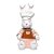 Boneco de Páscoa - Coelho Super Chef Sentado - 01 UN - Cromus - Imagem 1
