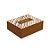 Cesta na Caixa Lisa Tons de Chocolate - 01 unidade - Cromus - Rizzo - Imagem 1