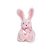 Coelho de Pelúcia Rosa com Laço - Cromus - 01 un - Rizzo - Imagem 1