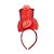 Tiara Luxo Carnaval com aplique Cartola  - Vermelho - Mod 201 - 01 unidade - Rizzo - Imagem 1