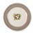 Prato Raso - Collection Natural Páscoa -  Bege/Branco - 01 unidade - Cromus - Rizzo - Imagem 1