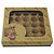 Caixa para Doces 25 cavidades Kraft Elegance - 3 unidades - Decora Festas Ltda - Rizzo - Imagem 1
