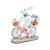 Coelho Decorativo de Resina Andando de Bicicleta - Flower - 1 unidade - Cromus - - Imagem 1