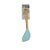 Espátula colher em Silicone com Cabo de Bambu -  Azul - 1 unidade - Fratelli - Rizzo - Imagem 1