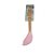 Espátula colher em Silicone com Cabo de Bambu - Rosa - 1 unidade - Fratelli - Rizzo - Imagem 1