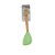 Espátula colher em Silicone com Cabo de Bambu - Verde - 1 unidade - Fratelli - Rizzo - Imagem 1