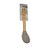 Colher em Silicone com Cabo de Bambu - Cinza - 1 unidade - Fratelli - Rizzo - Imagem 1