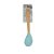 Colher em Silicone com Cabo de Bambu - Azul - 1 unidade - Fratelli - Rizzo - Imagem 1