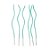 Vela Espiral Azul Metalizada 17 cm - 1 unidade Pct. c/ 6 unidades - Rizzo - Imagem 1