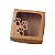 Caixa Quadrada 12x12cm Visor Patinhas Kraft - 10 unidades - Crystal - Rizzo - Imagem 1