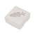 Caixa Quadrada 8x8cm Visor Cenoura Branca - 10 unidades - Crystal - Rizzo - Imagem 1