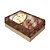 Caixa Dois Ovos de Colher M 250g Kraft Cacau Tampa com Visor - 03 Unidades - Festcolor - Rizzo - Imagem 1