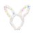 Tiara Orelhas de Coelho de Páscoa Branca com LED - 1 unidade - Cromus - - Imagem 1