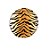 Balão Metalizado Redondo Animal Print Tigre - 17'' (43cm) - 1 unidade - Cromus - Rizzo. - Imagem 1
