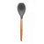 Colher de Silicone para Servir com Cabo em Madeira 32 cm - Grafite - 1 unidade - Wellmix - Rizzo - Imagem 1
