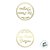 Adesivo "Relaxa Seu Pedido Chegou" - Ref.2043 - Hot Stamping - Dourado - 30 unidades - Stickr - Imagem 3
