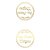 Adesivo Selo "Relaxa Seu Pedido Chegou" - Hot Stamping - Dourado - 1 unidade Pct. c/ 30 unds. - Stickr - Rizzo - Imagem 1